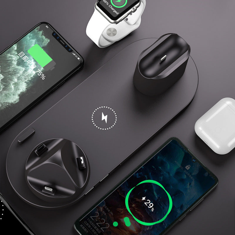 6-in-1 Wireless Charging Dock – Fast Charger for iPhone, Watch & More