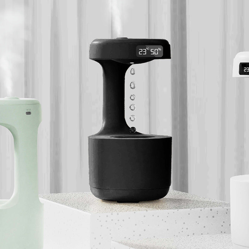 Anti-Gravity Humidifier & Aroma Diffuser with Clock