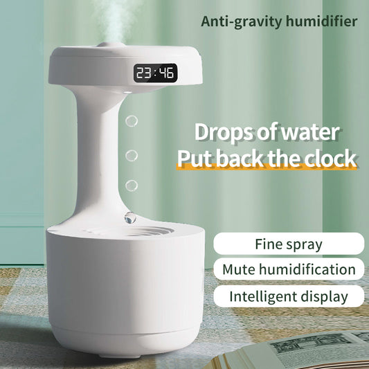 Anti-Gravity Humidifier & Aroma Diffuser with Clock