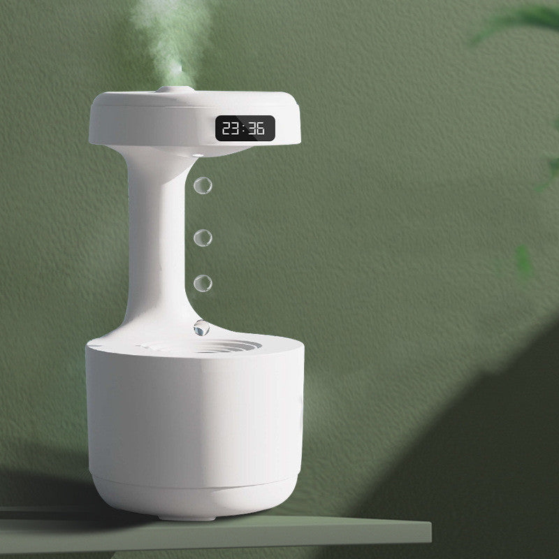 Anti-Gravity Humidifier & Aroma Diffuser with Clock