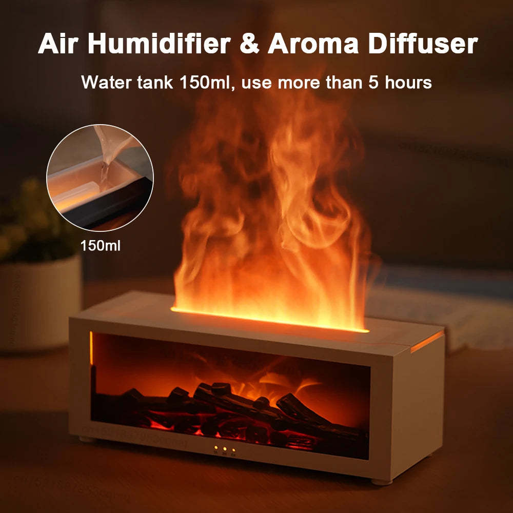 Flame Effect Aromatherapy Diffuser & Humidifier