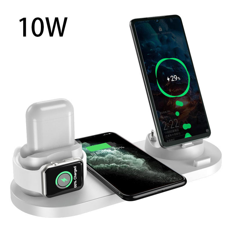 6-in-1 Wireless Charging Dock – Fast Charger for iPhone, Watch & More