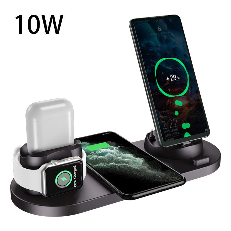 6-in-1 Wireless Charging Dock – Fast Charger for iPhone, Watch & More