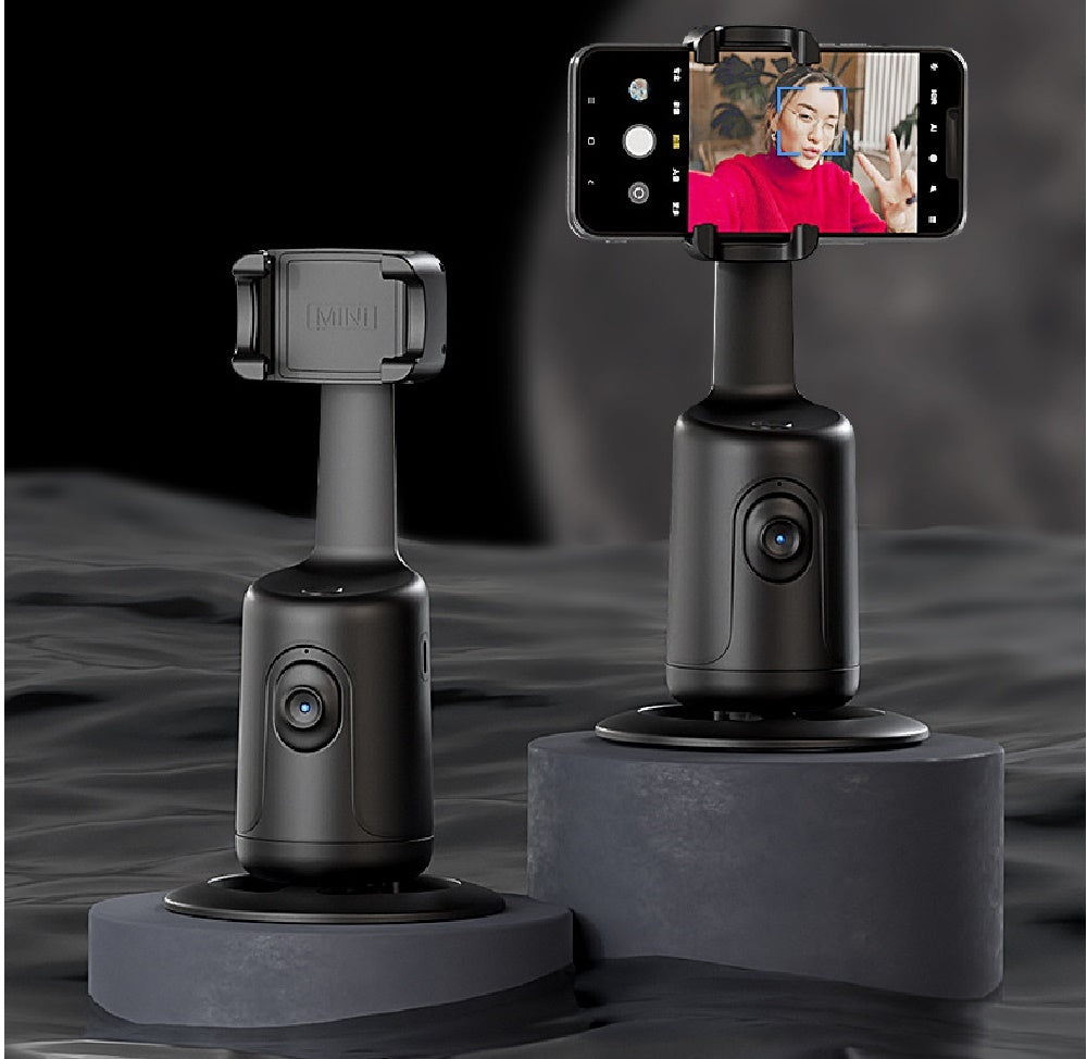 360° AI Auto Face Tracking Gimbal – Smart Phone Holder for Vlogging, Live Streaming & Video Stabilization