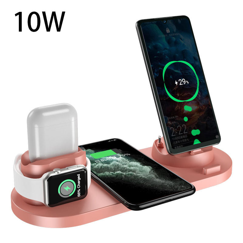 6-in-1 Wireless Charging Dock – Fast Charger for iPhone, Watch & More