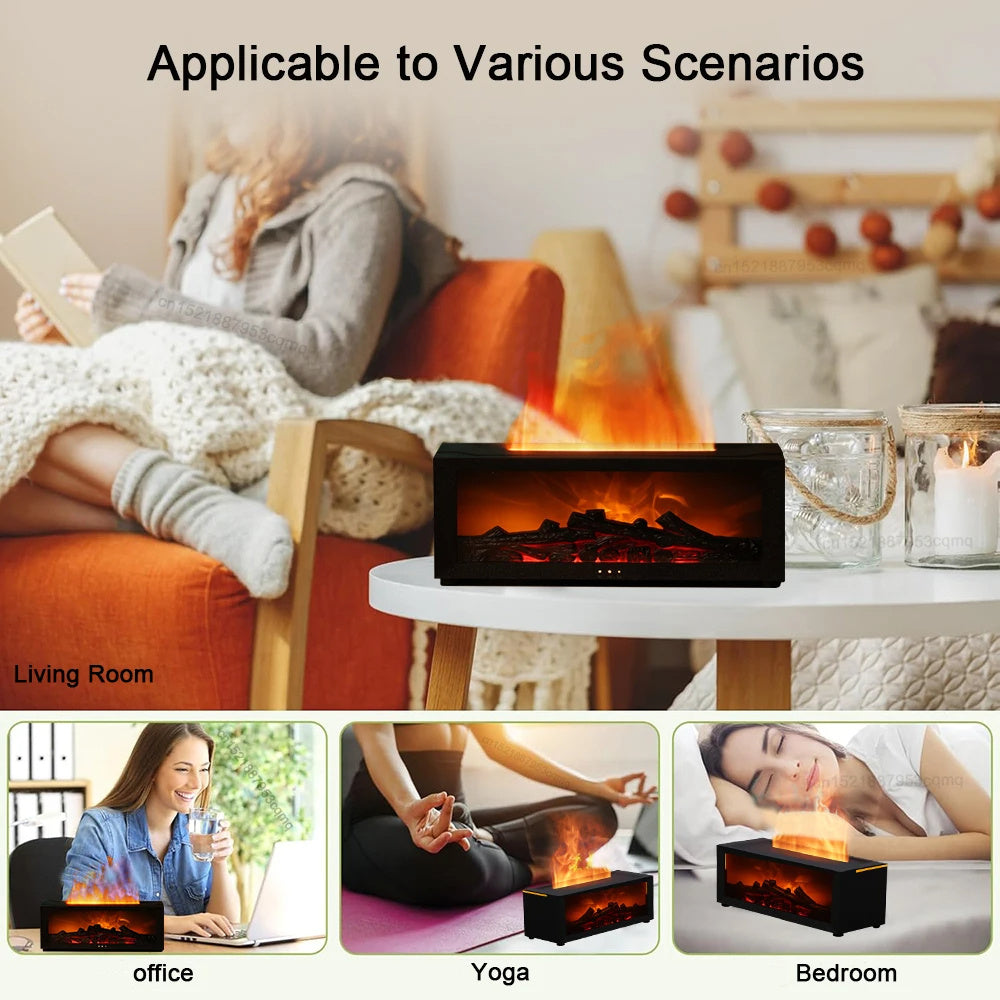 Flame Effect Aromatherapy Diffuser & Humidifier