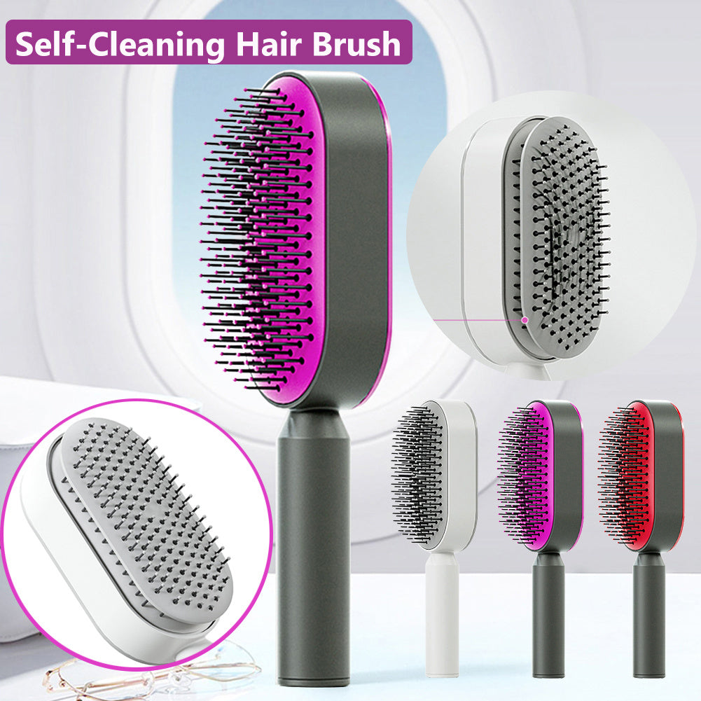 Self-Cleaning Scalp Massage Hair Brush