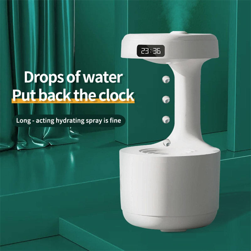 Anti-Gravity Humidifier & Aroma Diffuser with Clock