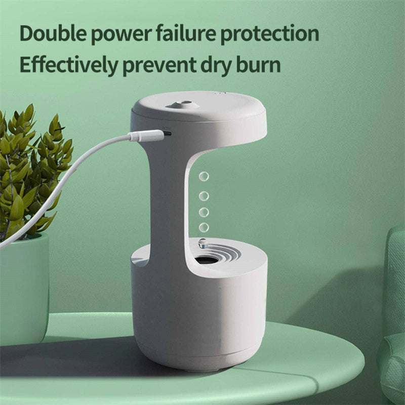 Anti-Gravity Humidifier & Aroma Diffuser with Clock